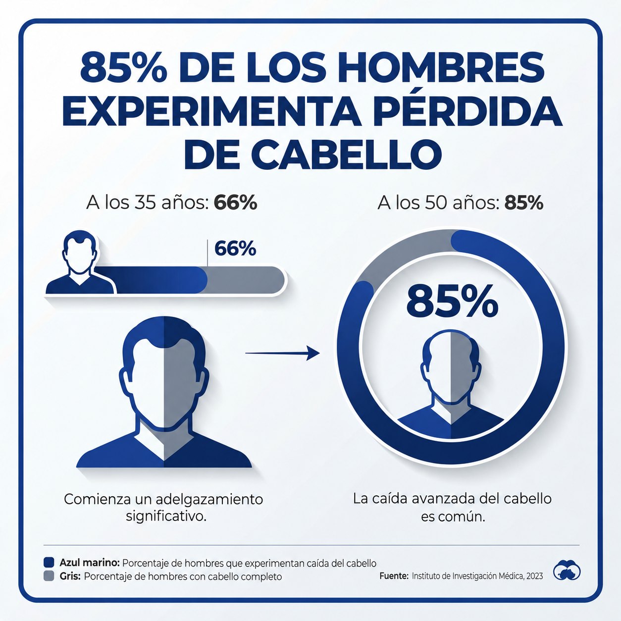 Cuántos hombres pierden cabello: datos del mercado